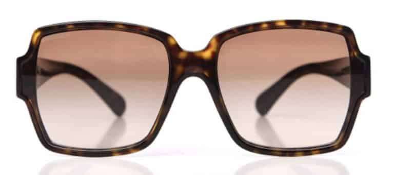 Fashionphile Chanel Square CC Tortoise Sunglasses